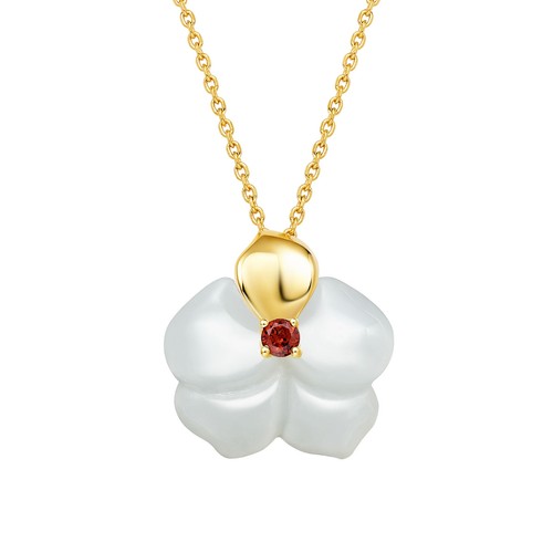 Russian nephrite and garnet - nephrite,
