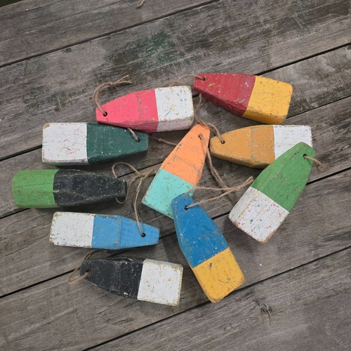 Wood lobster trap buoy - trap,