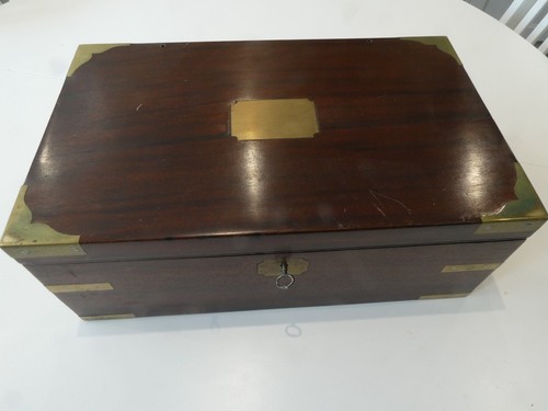 Victorian mahogany writing box - writing,