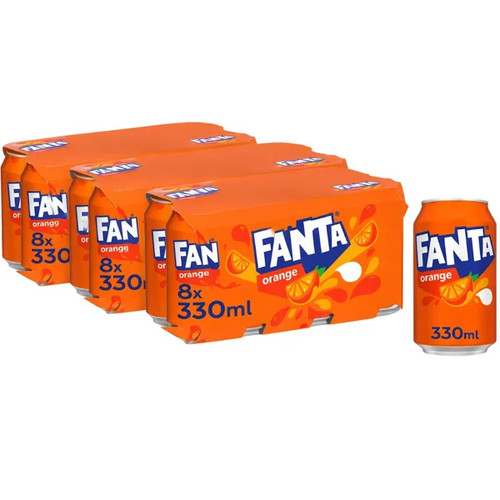 Fanta orange multipack 330ml - fanta,