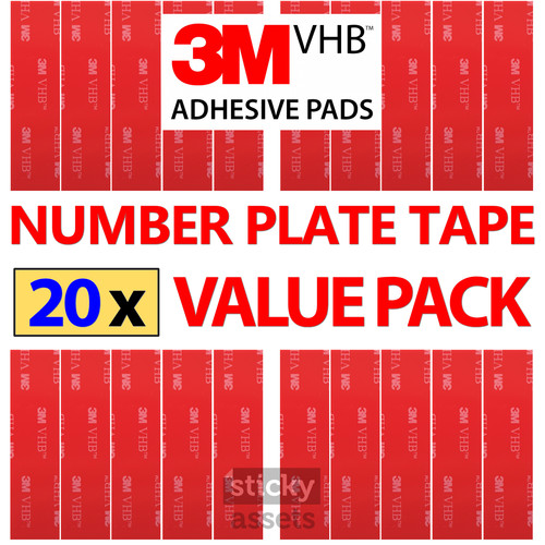 Number plate sticky - 20, x