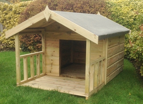 Dog kennel with veranda - dog,
