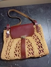 Vintage Jute and Leather 70s