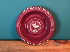 Highland Queen Scotch Whiskies Whisky Vintage Wade Ceramic Ash Tray Bowl Pub Bar
