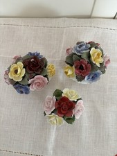 Ainsley Fine Bone China Mixed Roses Posy Bowls X 2 Excellent Condition 1 Free