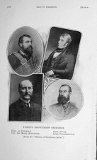 Old Antique Print 1908