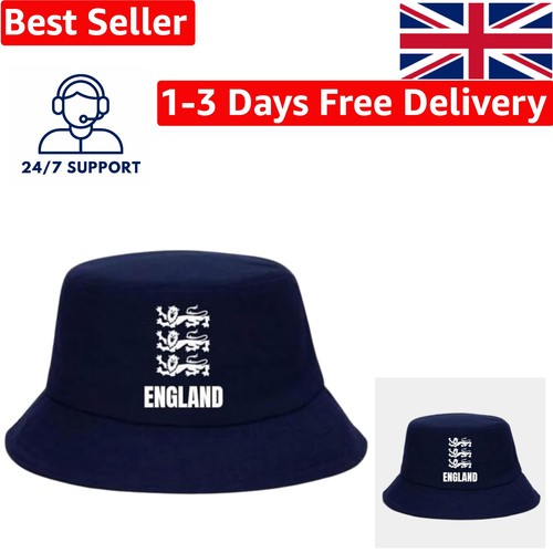 England bucket hat - hat, blue