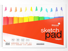 Silvine Sketch Pad A3 130Gsm