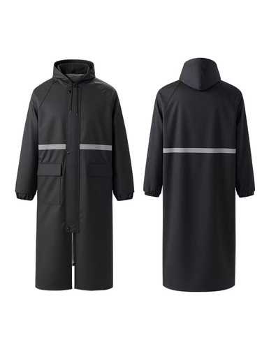 Unisex long hooded - hooded, raincoat