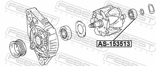 Fits febest 153513 ball - as-153513,