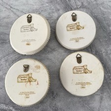 1994 Cherished Teddies Faith Love Hope & Charity 4 Wall Plaques vintage Enesco