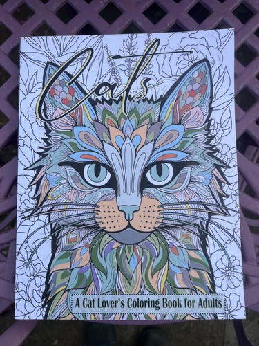 Cat lover adult colouring - cat,