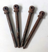 Lot Of 4 Screw Hooks Iron