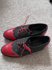 Red Black lace up women’s