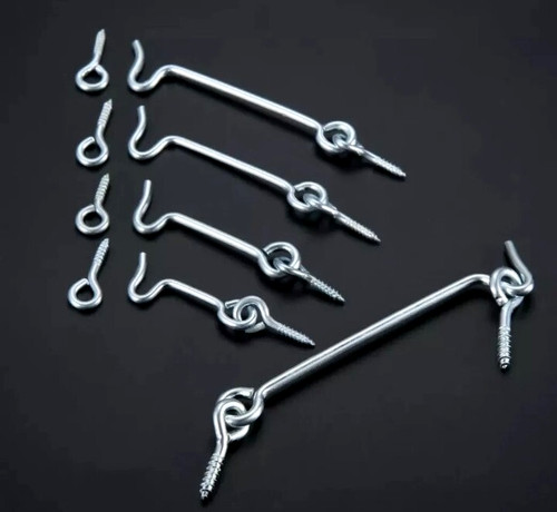 Lock hook and eye - and,