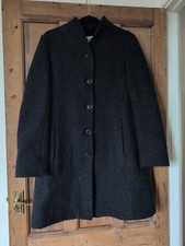 Ladies 100% Wool Downas Cove Seasalt Coat Charcoal Grey/ Blue Colour UK size 12