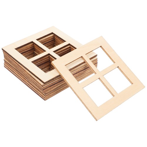 Miniature wooden window frames - miniature,