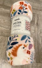 Dunelm Fleece Unicorn Blanket