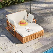 Outdoor Daybed Acacia Wood