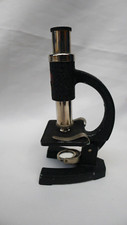 Vintage Student Microscope 70x Magnification Signalling Equipment + Glass Slides