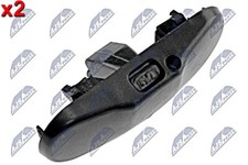 2x Windshield Washer Fluid Jet Black Hood Fits SEAT SKODA VW 03-21 1T0955985