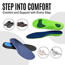 Shoe Insoles Memory Foam Orthotic Arch Support Pads Flat Feet for Men & Women