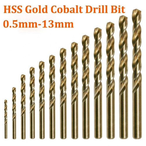 Hss gold cobalt jobber - hss,