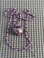 Lola Rose Amethyst Heart Necklace Amethyst  Quartzite