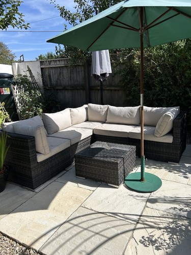 Rattan garden furniture set - rattan,