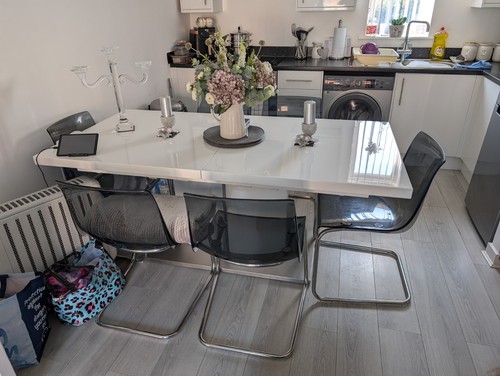 Dinning room table 6 - dinning, chairs