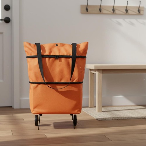 Foldable shopping bag with - bag,
