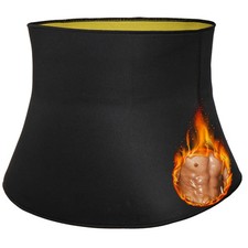 Men Sauna Sweat Belt Waist Trainer Corset Shapewear Body Shaper Trimmer Girdle