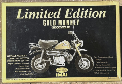 Honda gorilla gold monkey - "gold, monkey"