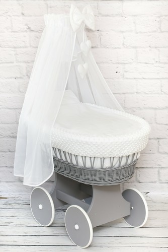 Luxury wicker moses basket - wicker,