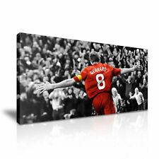 Steven Gerrard Liverpool Legend Stretched Canvas Print Wall Art More Sizes