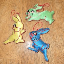 Bunnies Ornaments Vintage