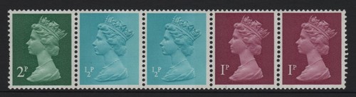 Machin stamps coil - "x", stamps.