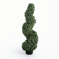 Artificial Box Spiral Topiary Tree - Premium Fake Outdoor Trees