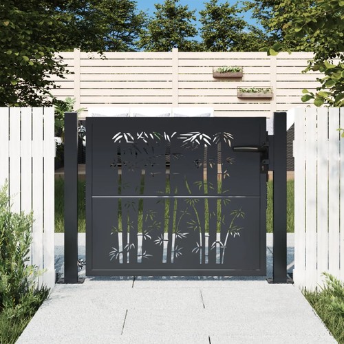 Garden gate anthracite steel - garden,