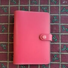 Filofax the Original Personal Organiser Real Leather Pink. Made In the UK.