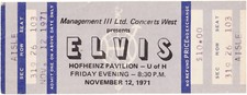 Elvis presley concert ticket - presley,