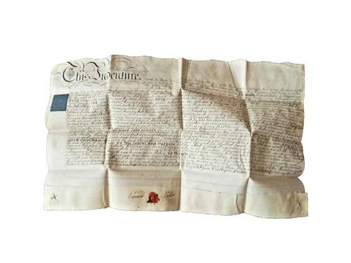 Regency vellum indenture - regency,