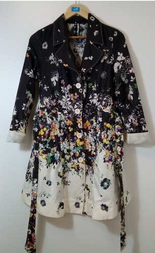 Desigual trench coat floral - desigual,