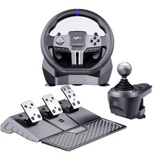 PXN V9 Gen 2 Wheel with Pedals & Shifter, PC, PS4, Xbox One, Xbox Series XS