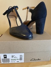 Clarks Women's Navy Blue Mary