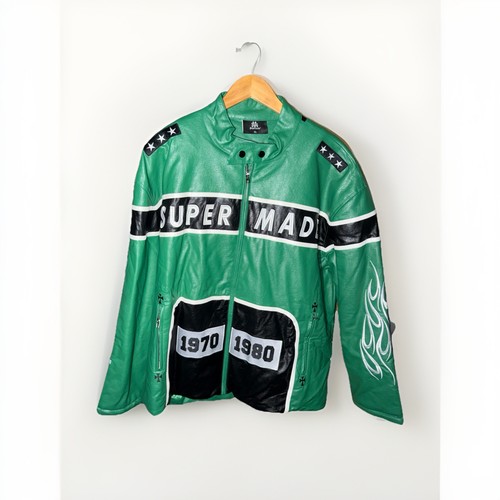 Green vintage biker style - green,