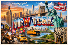 New York City Skyline Fridge