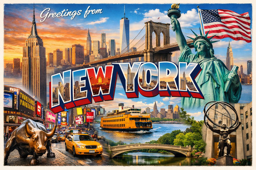 New york city skyline - york,