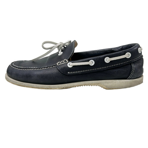 Hermes navy white leather - navy,
