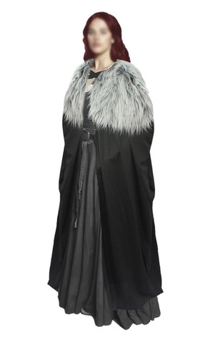 Adults length cloak - length, shield